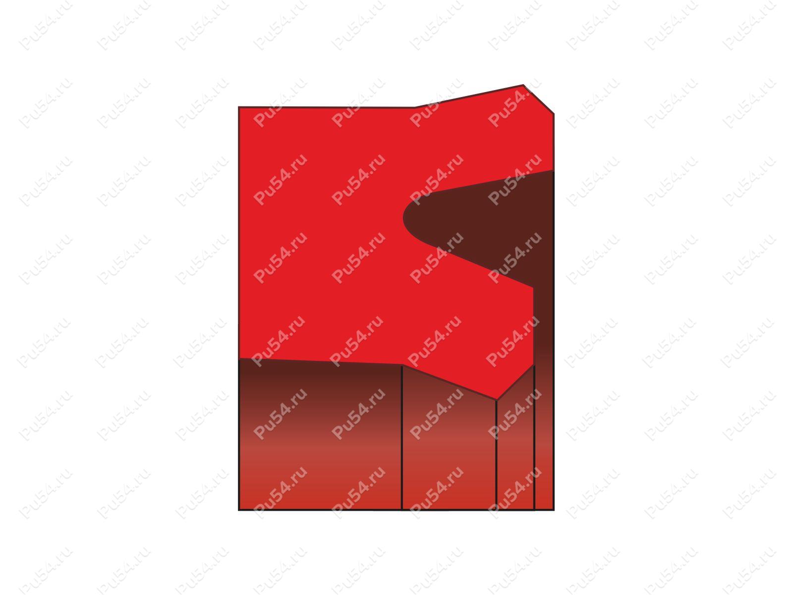 Уплотнение штока 80x90x6, аналог NOK ISI 80x90x6 FU0939K0, Código de product 70-08-962001, Poliuretano, PU54/M92/красный, Imagen №1
